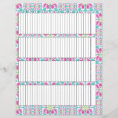 Tracker-papierblad (Achterkant)