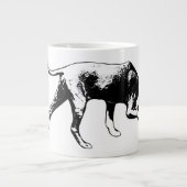 Trackingmodus – neus naar grond extra grote beker (Voorkant)