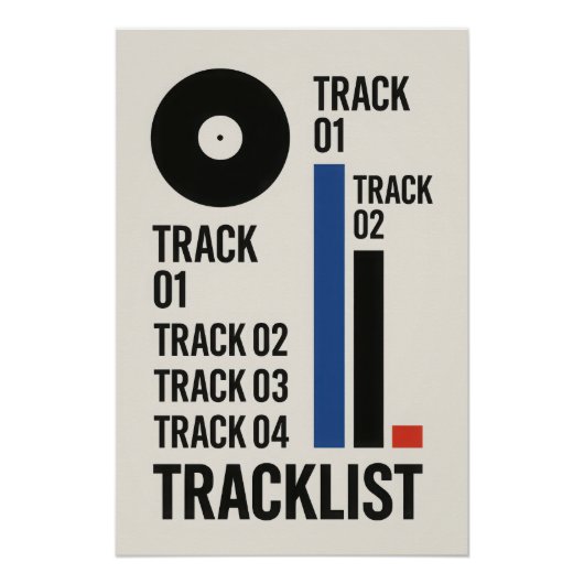 Tracklist - Vinyl - Poster Perfect Poster (Voorkant)