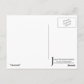 "Tracks" JTG Art Briefkaart (Achterkant)