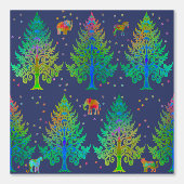 Tracks maken om middernacht behang (Voorkant)