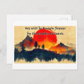 Tracks We Leave Behind - Design 1 Briefkaart (Voorkant / Achterkant)