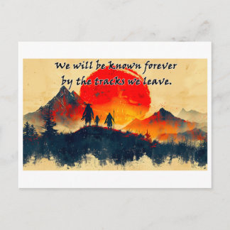 Tracks We Leave Behind - Design 1 Briefkaart