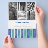 Tract à détacher Chiot vend bleu vert (main)