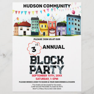 Tract de fête de quartier