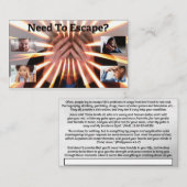 Tract - Escape Visitekaartje (Voorkant / Achterkant)