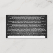 Tract - Lamb & Lion Visitekaartje (Achterkant)