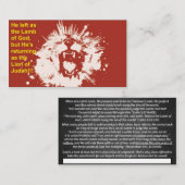 Tract - Lamb & Lion Visitekaartje (Voorkant / Achterkant)