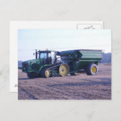 Tracteur Agricole Grain Bugy Harvest Carte postale (Devant / Derrière)