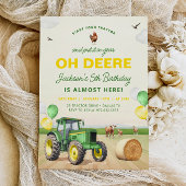 Tracteur Anniversaire Invitation Ferme Anniversair