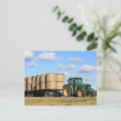Tracteur au travail carte postale (Debout devant)