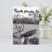 Tracteur en Grass Merci Cartes (Debout devant)