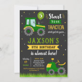 Tracteur Farm Anniversaire Fête Invitation (Devant)