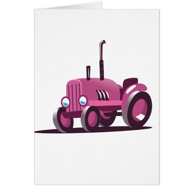 Tracteur rose (Devant)