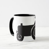 Tracteur Silhouette Mug (Devant gauche)