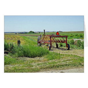 Tracteur sur la carte agricole