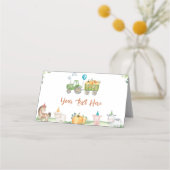 Tracteur vert Animaux de ferme Anniversaire Carte  (Devant)