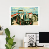 Tracteurs à Cromer - Imprimer ou Poster (Bureau à domicile)