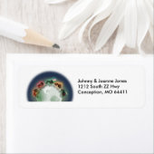 Tracteurs autour du Étiquette de adresse mondial (En situation)