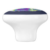 Traction en céramique de bouton de tiroir de chien (Côté)