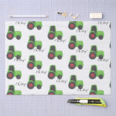 Tractor Baby Boy Tissuepapier (Craft)