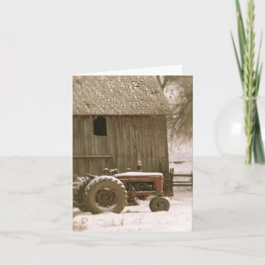 Tractor & Barn Note Kaart (Voorkant)