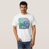 Tractor Boer Gezicht T-shirt (Voorkant volledig)