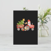 Tractor Boy Xmas kerstboom Zure kerstmis Kaart (Staand voorkant)