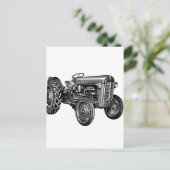 tractor briefkaart (Staand voorkant)