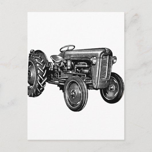 tractor briefkaart (Voorkant)