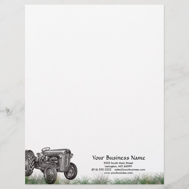 Tractor Business Letterhead Briefhoofd (Voorkant)