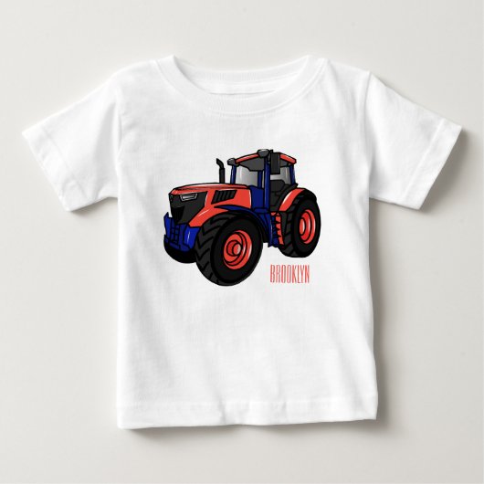 Tractor cartoon illustratie (Voorkant)