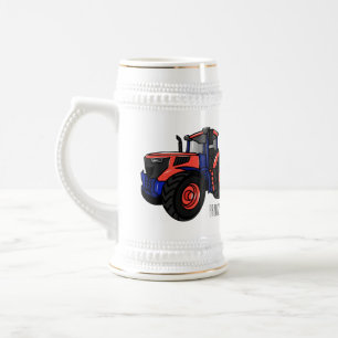 Tractor cartoon illustratie  bierpul