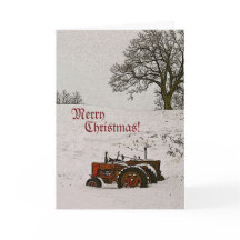 Tractor Christmas Kaart