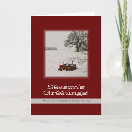 Tractor Christmas Kaart: Uw bedrijfsnaam toevoegen Feestdagen Kaart