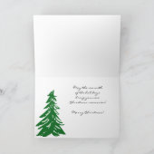 Tractor Christmas Kaart: Winter Barn Scene Feestdagen Kaart (Binnen)