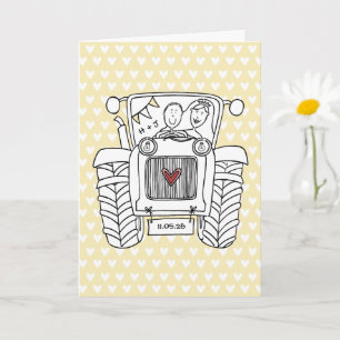 Tractor Country Trouwkaart Kaart