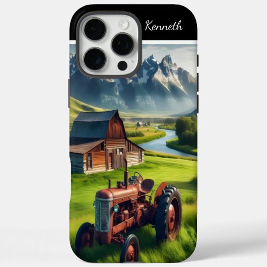 Tractor dromen in de vallei Case-Mate iPhone case (Achterkant)