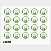 Tractor Farm Round Stickers Enveloppe Stickers (Feuille)