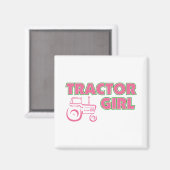 Tractor Girl Magneet (Voorkant / Achterkant)