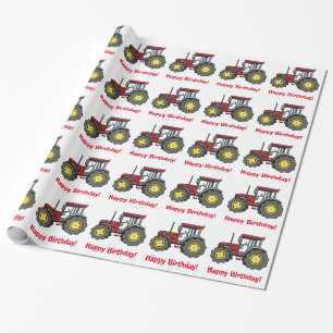 Tractor Happy Birthday Cadeaupapier