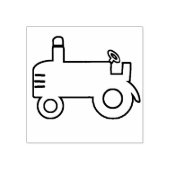 Tractor Hout Kunststempel Rubberstempel (Afrduk)