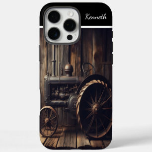 Tractor in Rustieke Schuur iPhone 16 Pro Max Hoesje