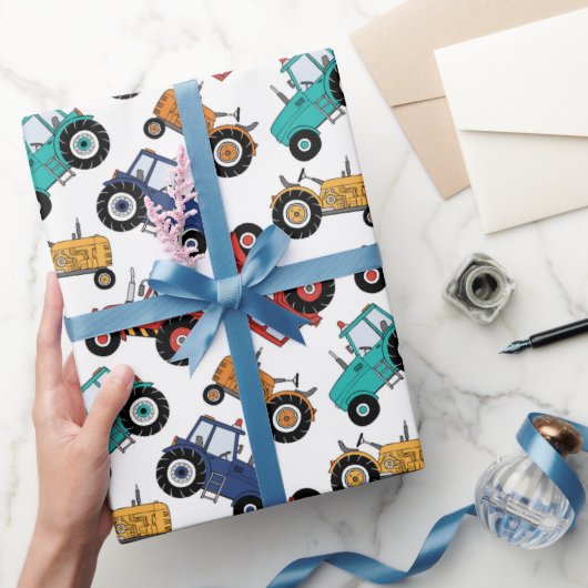 Tractor Inpakpapier, Boerderij Verjaardagscadeau V Cadeaupapier (Geschenken)