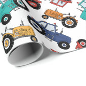 Tractor Inpakpapier, Boerderij Verjaardagscadeau V Cadeaupapier (Rol Hoek)