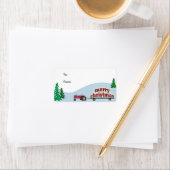 Tractor Kerst Gift Label (Insitu)