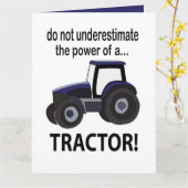 Tractor Kracht Tractor Kaart (Gele Bloem)