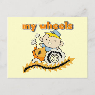 Tractor Mijn T-shirts en Giften van Wielen Briefkaart