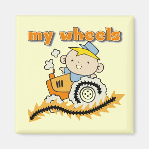 Tractor Mijn T-shirts en Giften van Wielen Magneet