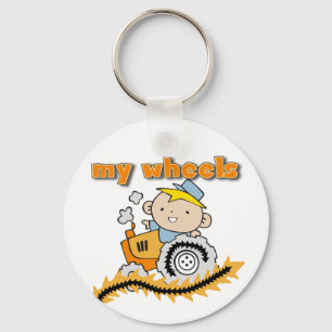 Tractor Mijn T-shirts en Giften van Wielen Sleutelhanger